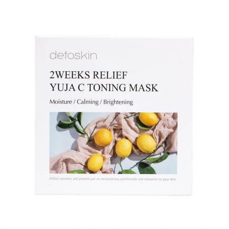 Masque de tissu à la vitamine C, 14 pièces, Detoskin