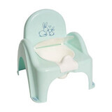 Tabouret musical de type pot Lapin, Menthe, Tega