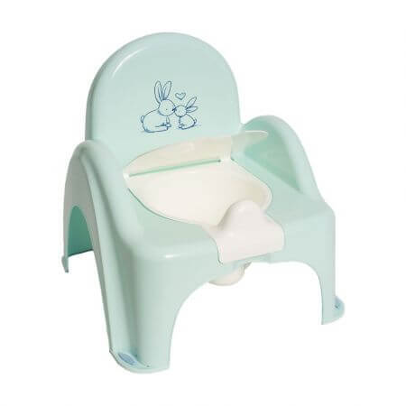 Tabouret musical de type pot Lapin, Menthe, Tega