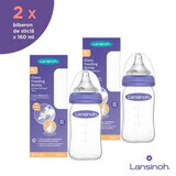 Set glazen flessen, 2 x 160 ml, Lansinoh