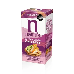 Organic whole oat bread with chia seeds, 200 g, Nairn's