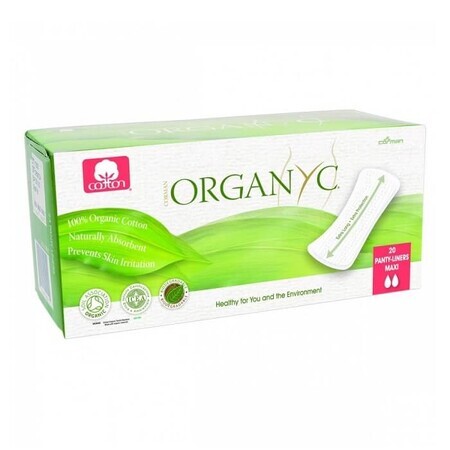 MAXI serviettes quotidiennes en coton biologique, 20 pièces, Organyc