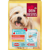 Dein Bestes Snack met rundvlees, ham, kip voor honden, 120 g