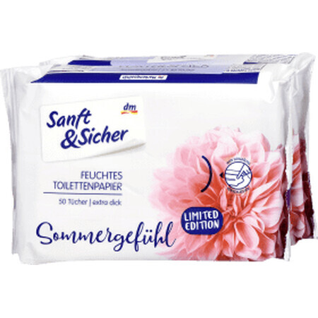 Sanft&amp;Sicher SummerGefuhl nat toiletpapier, 100 st.