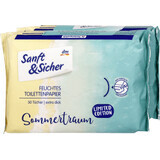 Sanft&amp;Sicher SummerTraum nat toiletpapier, 100 stuks