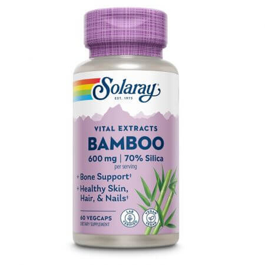 Bambou, 60 gélules végétales, Solaray