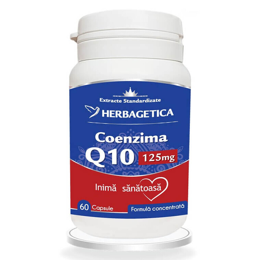 Co-enzym Q10, 125 mg, 60 capsules, Herbagetica