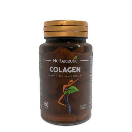 Gehydroliseerd marien collageen complex, 60 capsules, Herbaceutic