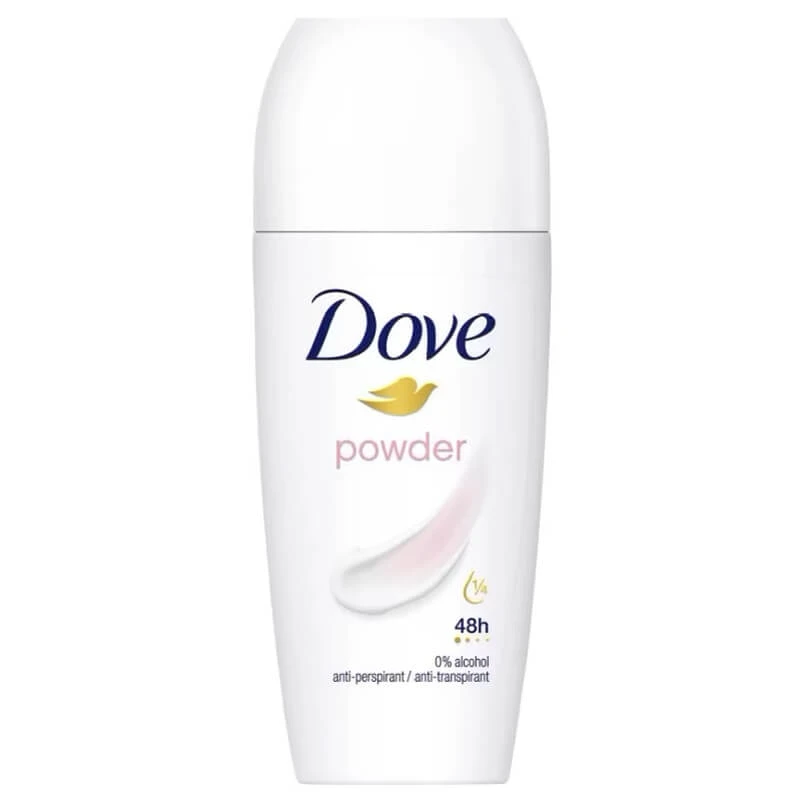 Deodorant Roll-on Antiperspirant voor Vrouwen Poeder, 50 ml, Dove