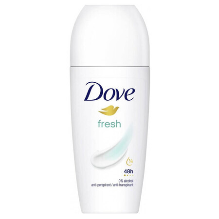 Desodorante Antitranspirante Roll-on para Mujer Fresh, 50 ml, Dove