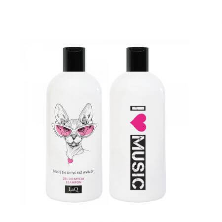 Gel de dus si sampon Kitty, 300 ml, LaQ