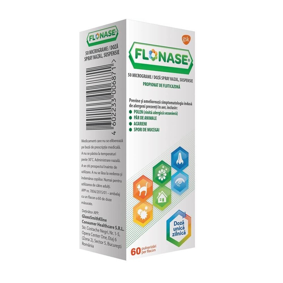 Flonase Nasenspray, 60 Sprühstöße, Gsk