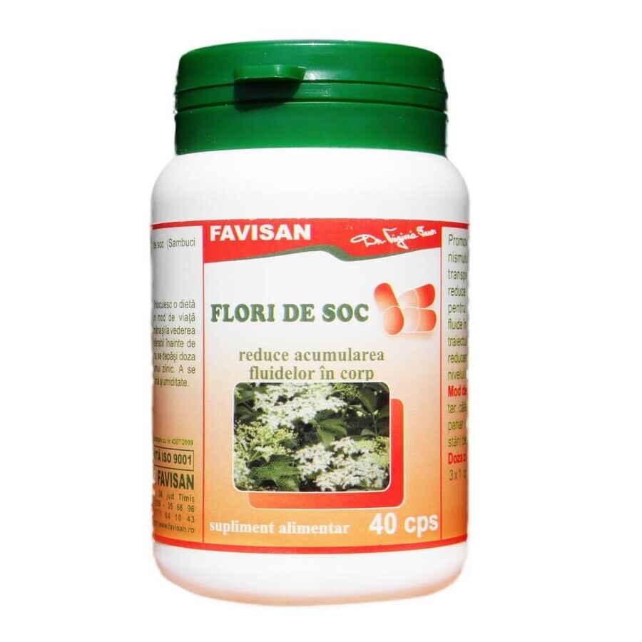 Vlierbloesem, 40 capsules, Favisan