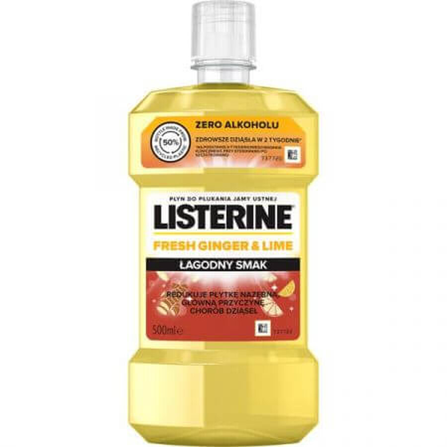 Fresh Ginger & Lime mouthwash, 500 ml, Listerine