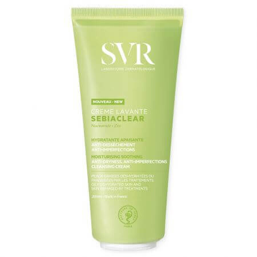 Sebiaclear vochtinbrengende reinigingscrème, 200 ml, Svr