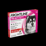 Frontline Tri-Act XL spot-on oplossing voor honden 40-60 kg, 3 pipetten, Frontline