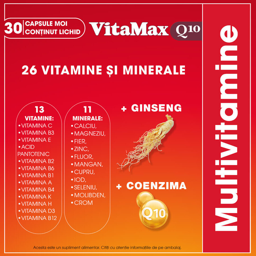 Vitamax Q10 pakket, 30 + 30 capsules, Perrigo