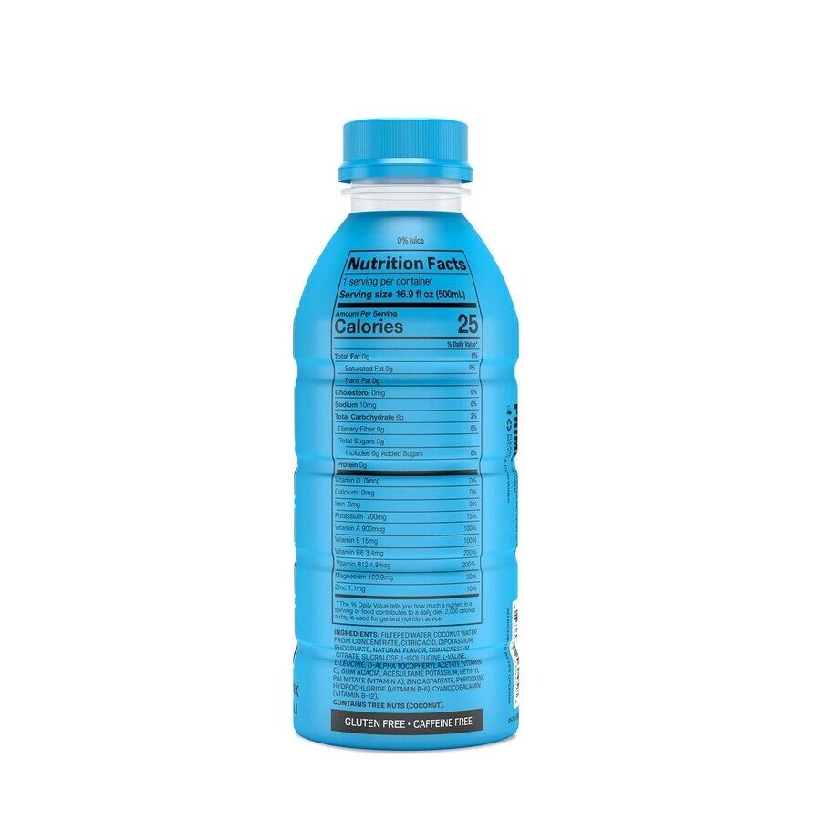 Prime Hydration rehydratatiedrank met blauwe frambozensmaak, 500 ml, GNC