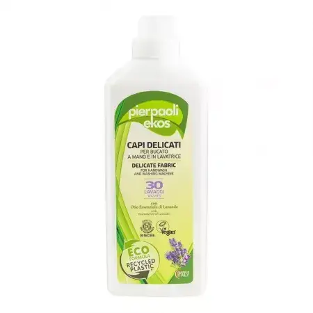 Lessive liquide écologique pour le linge délicat, lavage manuel et automatique Ekos, 1000 ml, Pierpaoli