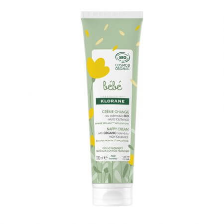 Crema bio impotriva iritatiilor din zona scutecului, 100 ml, Klorane Bebe