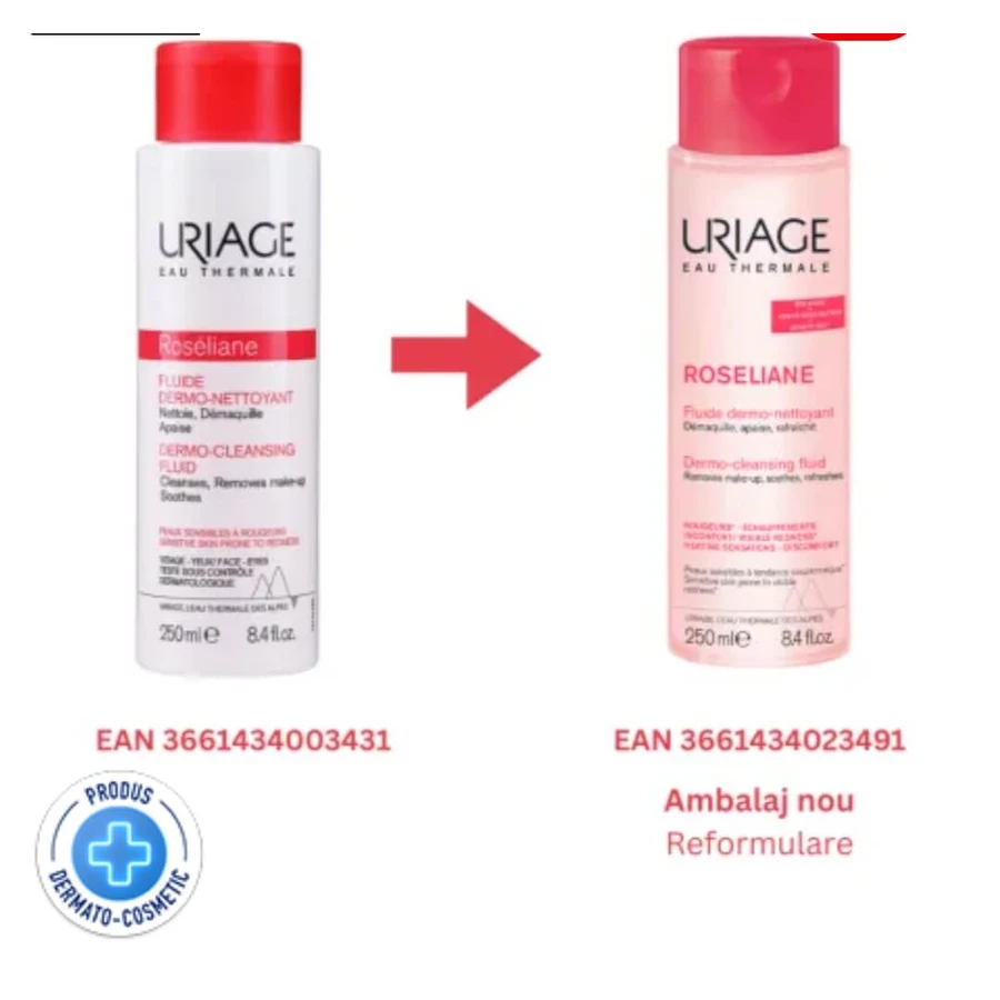 Roseliane Reinigingsvloeistof, 250 ml, Uriage