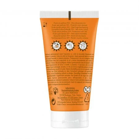 Fragrance-free sunscreen fluid SPF 50+, 50 ml, Avene