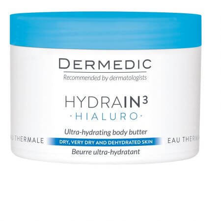 Dermedic Hydrain3 Hialuro Ultra Hydraterende Body Butter, 225 ml