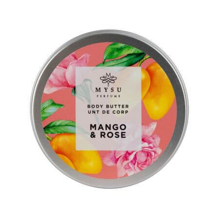 Beurre corporel, Mangue & Rose, 185ml, Mysu