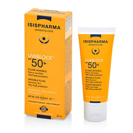 Fluido protezione solare UVEBLOCK SPF 50+, 40ml, Isis Pharma