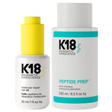 Ontgiftende shampoo pakket Peptide Prep Detox, 250 ml + Molecular Repair Oil, 30 ml, K18