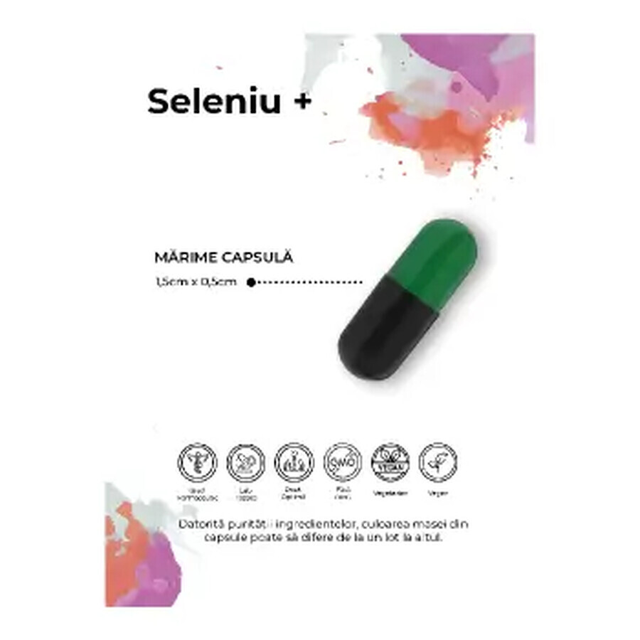 Selenio (l-selenometionina) 200μg+, 30 capsule, Bioma
