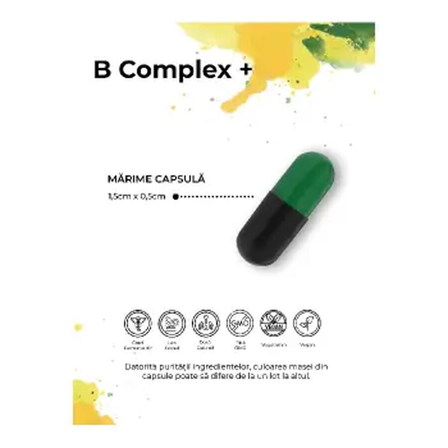 B Complex+, 30 capsule, Bioma
