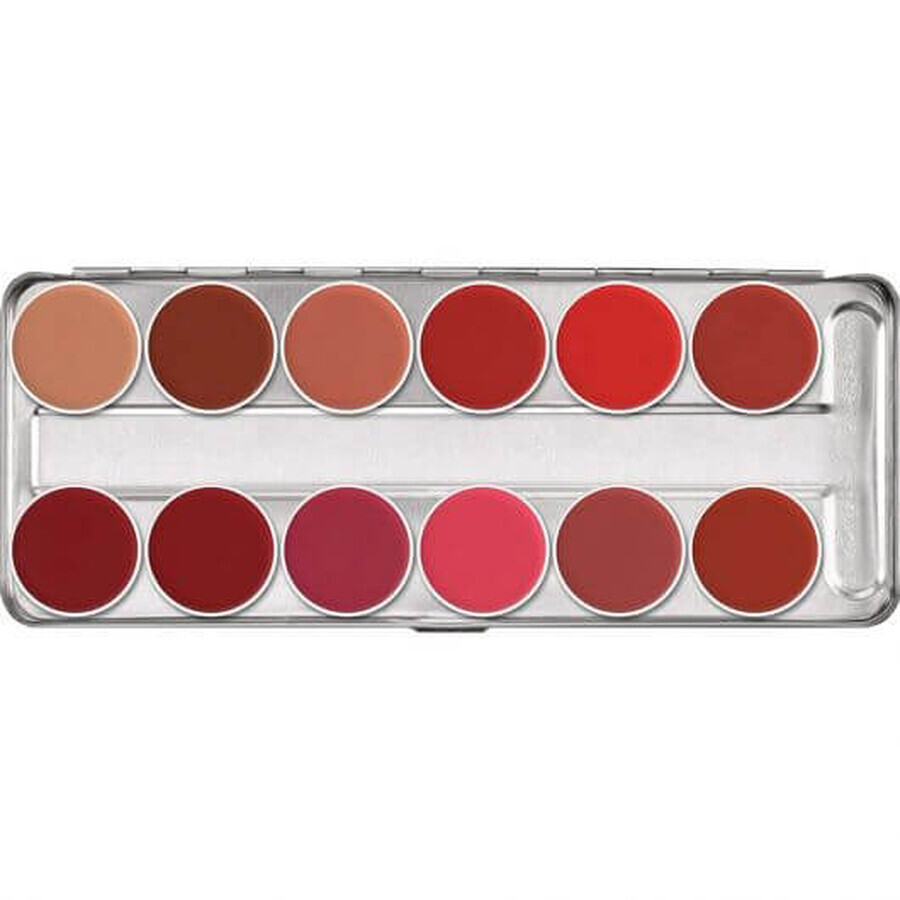 Kryolan 12 Shades Classic 2 lipstick palette 48g