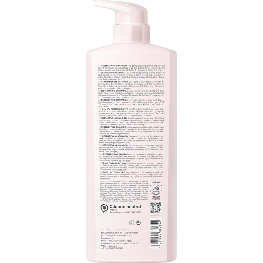 Shampoo per capelli densità Kerasilk Essentials Shampoo Ridensificante 750ml