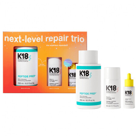 Biomimetic Hairscience next level repair trio K18 haarherstelset