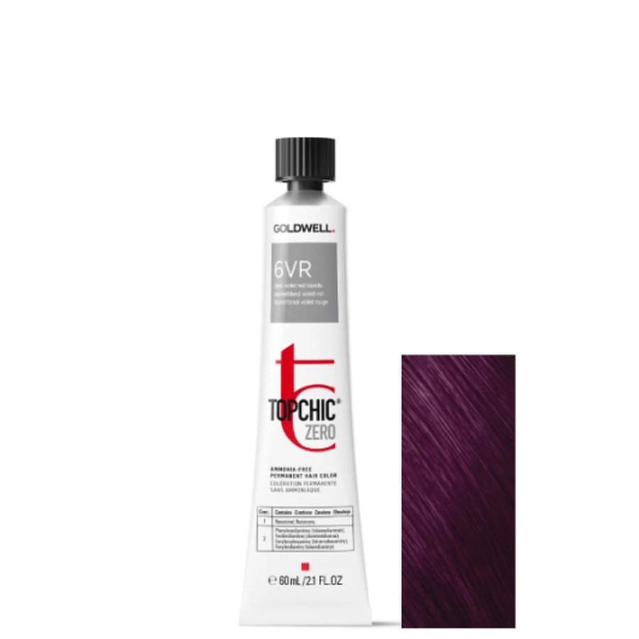 Goldwell Topchic Zero 6VR ammoniakvrije permanente haarkleuring 60ml