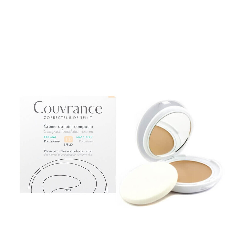 Kompakte Foundation SPF 30 Couvrance, Porcelaine 1.0, 10 g, Avene