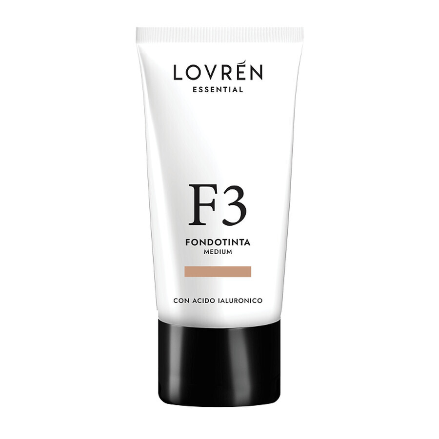 Fondotinta con acido ialuronico Medium F3, 25 ml, Lovren