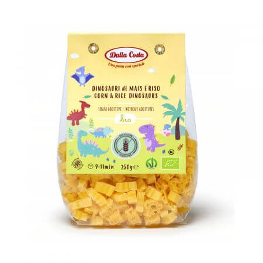 Biologische maïs en rijst pasta Dinozauri, 250 g, Dalla Costa