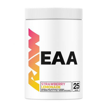 Aminoacizi esentiali EAA  Strawberry Lemonade, 315 g, Raw Nutrition