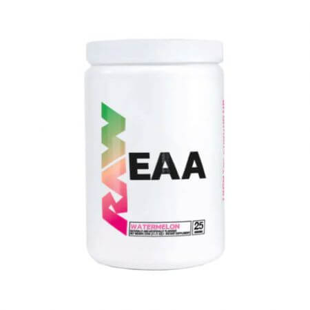 Aminoacizi esentiali EAA cu aroma de pepene, 315 g, Raw Nutrition