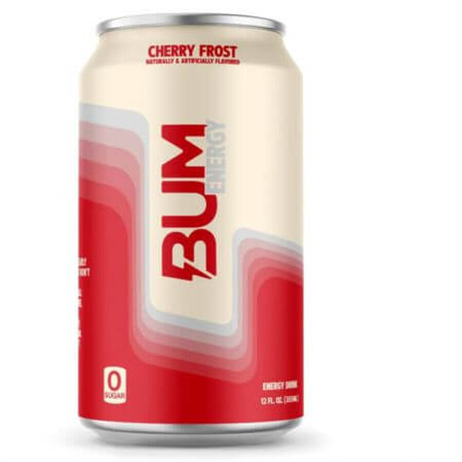 Energiedrank met de smaak Cherry Frost, 355 ml, Bum Energy