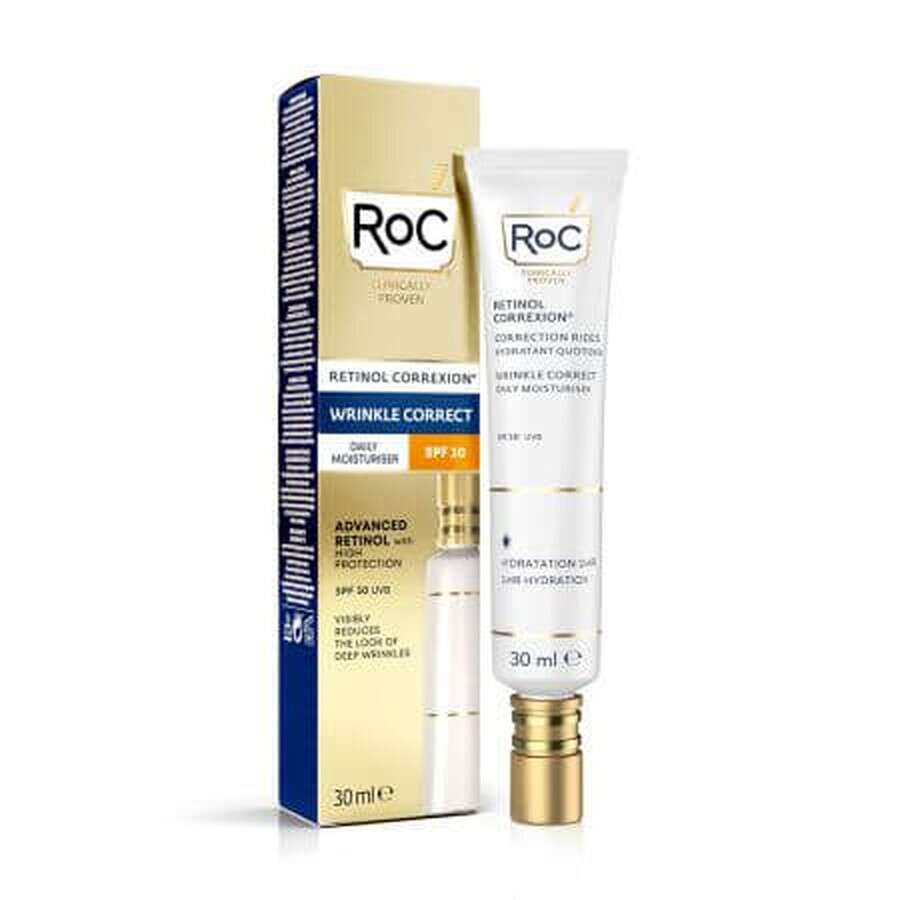 Crème anti-rides avec protection solaire SPF 30 Retinol Correxion, 30 ml, Roc