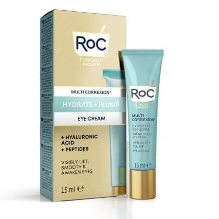 Multi Correxion Hydrate + Plump Oogomtrekcrème, 15 ml, Roc