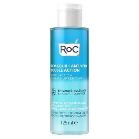 Démaquillant double action pour les yeux, 125 ml, Roc