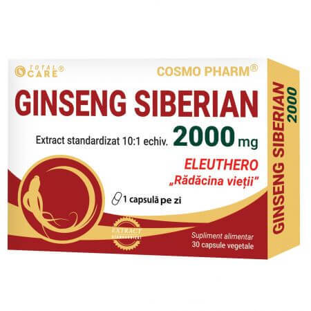 Siberische ginseng, 2000 mg, 30 tabletten, Cosmo Pharm