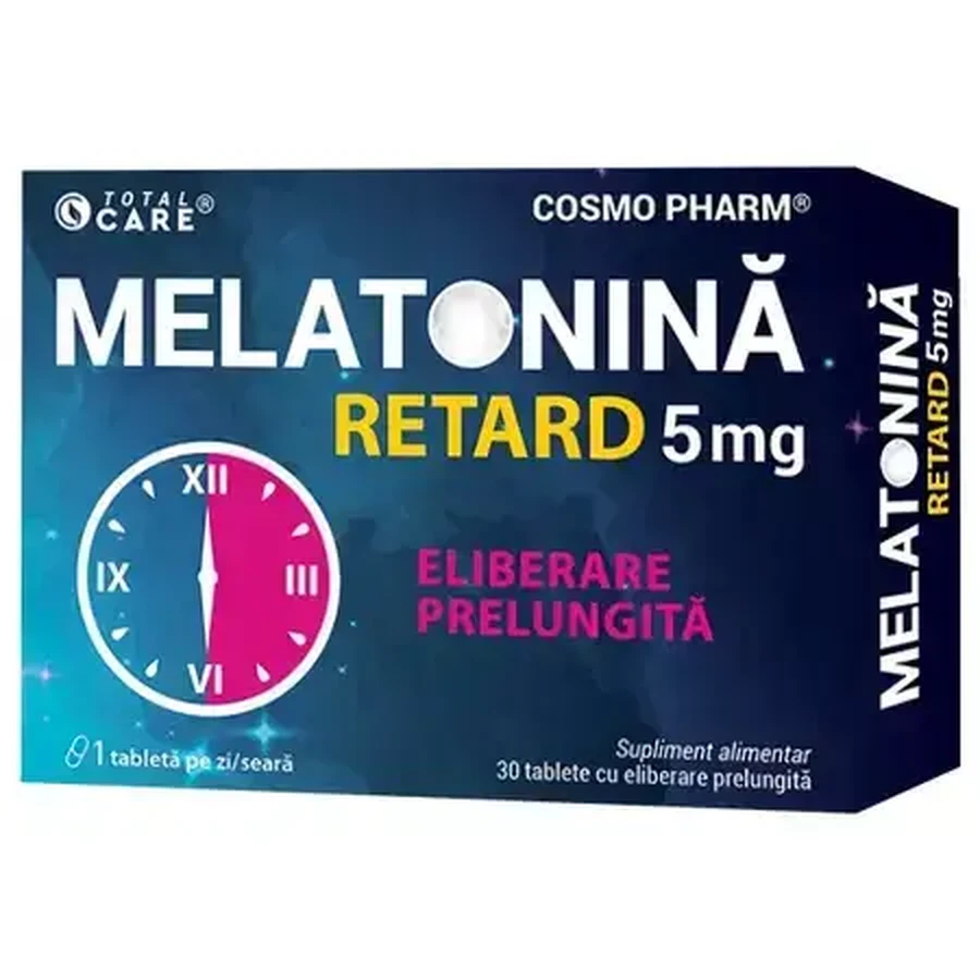 Melatonin Retard, 5 mg, 30 Tabletten, Cosmo Pharm