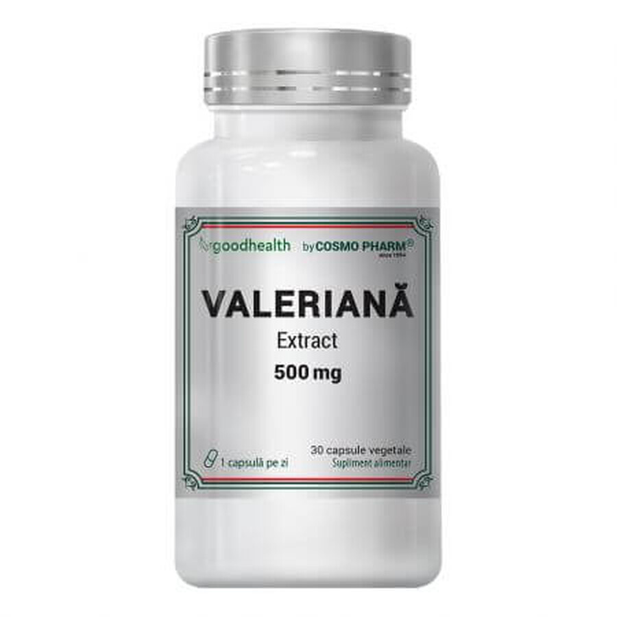 Valeriaan Extra, 500 mg, 30 capsules, Cosmo Pharm