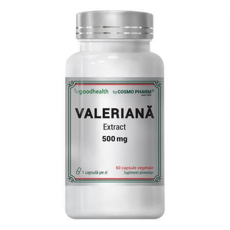 Valeriaanextract, 500 mg, 60 capsules, Cosmo Pharm