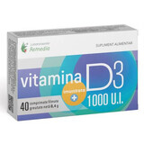Vitamine D, 1000 IE, 40 tabletten, Remedia